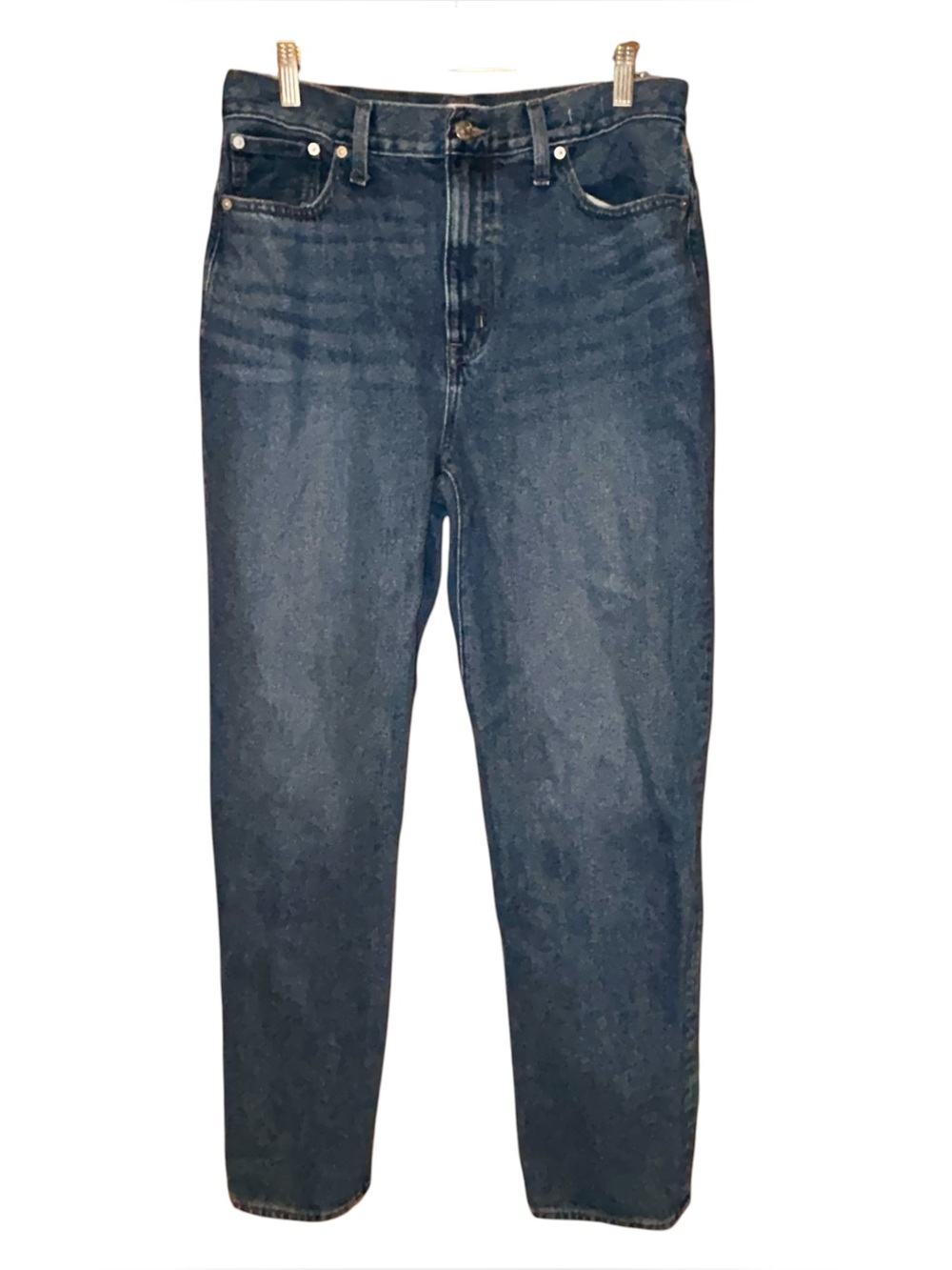 Madewell Baggy Straight Jeans Womens 29‎ Medium Wash High Rise 100% Cotton